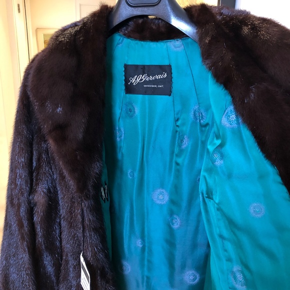 Women's Mink Jacket, Brown Mink - Picture 5 of 7